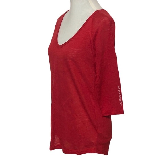 Zara 100% Linen V-Neck Top - Picture 3 of 10